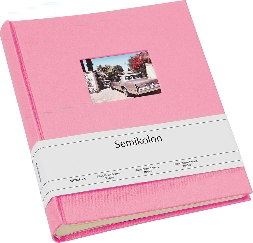 Classic Finestra Άλμπουμ Φωτογραφιών, μεσαίο, ροζ