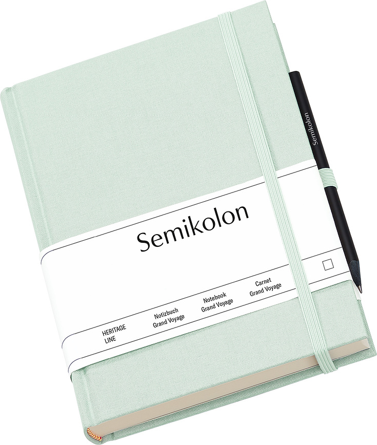 Cuaderno de viaje Uni Grand Voyage, color menta