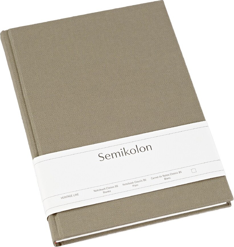 Cuaderno Liso Uni Classic B5, gris topo