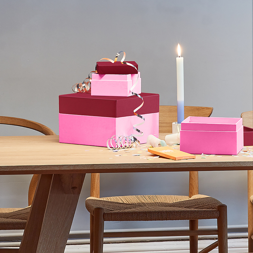 Cutting Edge Boîte Cadeau M, cerise et pistache