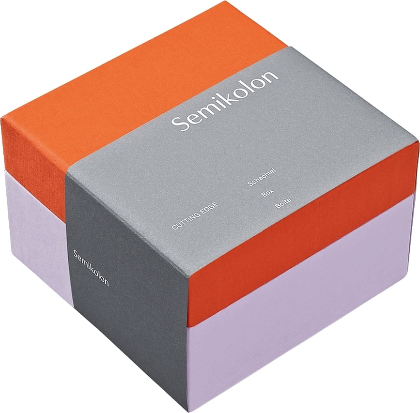 Cutting Edge Darilna škatla S, oranžno-sivka