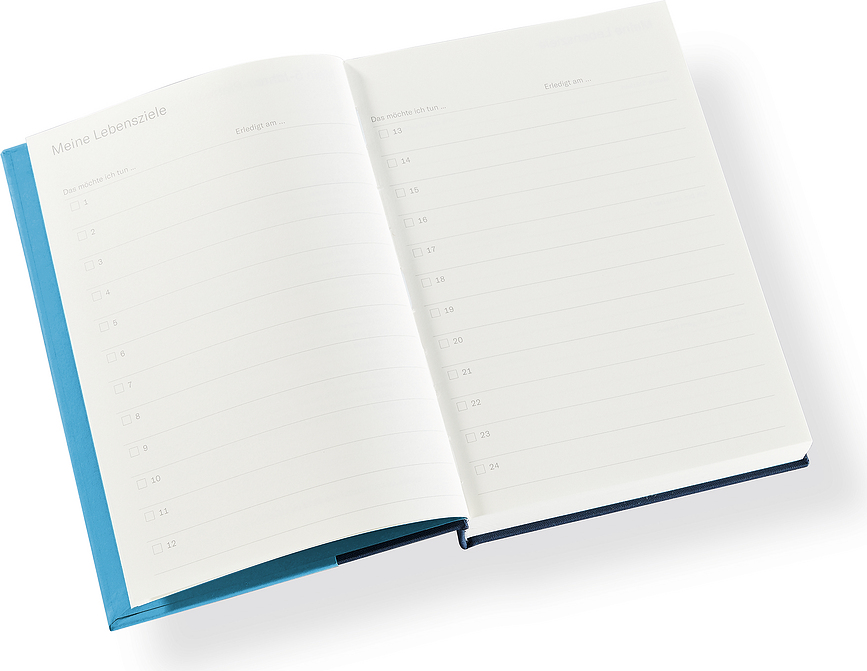 Cutting Edge 5-Year Journal DE A5 Notes, modro-siv