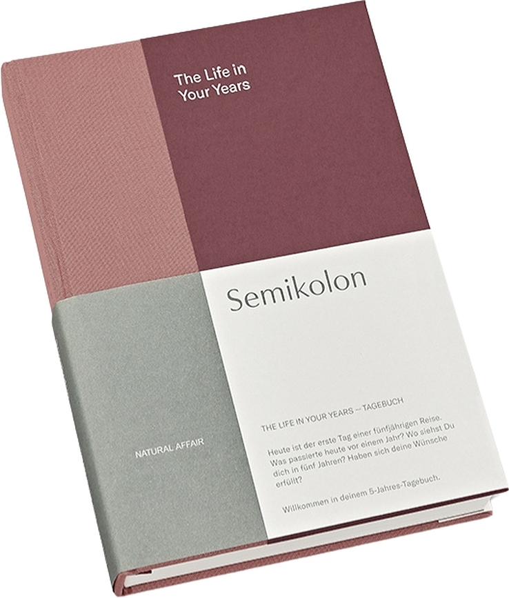 Cutting Edge Dnevnik petogodišnji DE A5 ružičasto-bordo