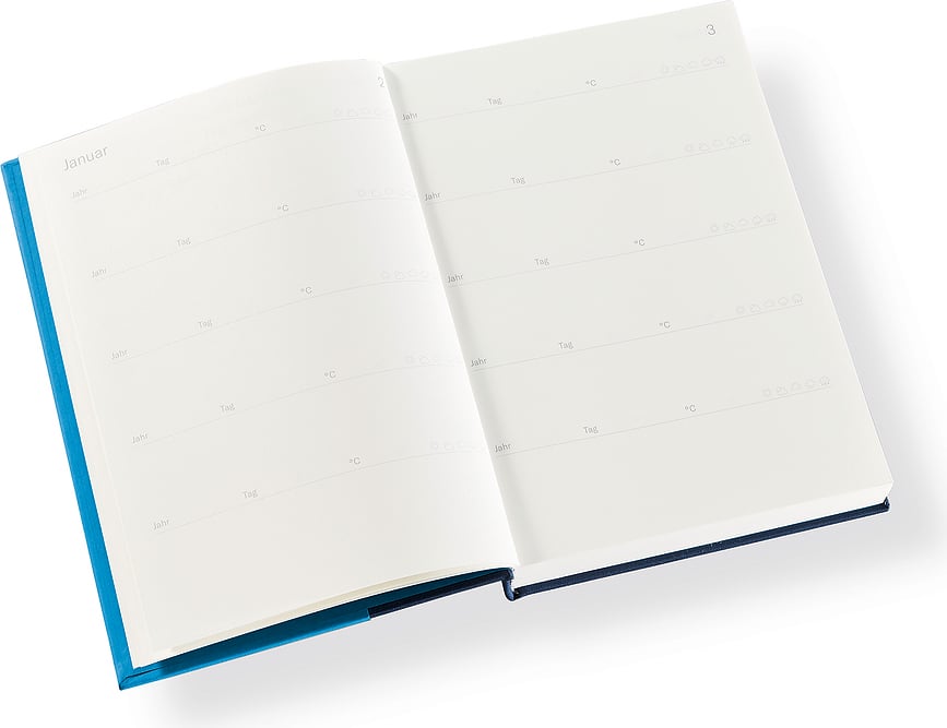 Cutting Edge Petogodišnji Dnevnik DE format A5 plavo-sivi
