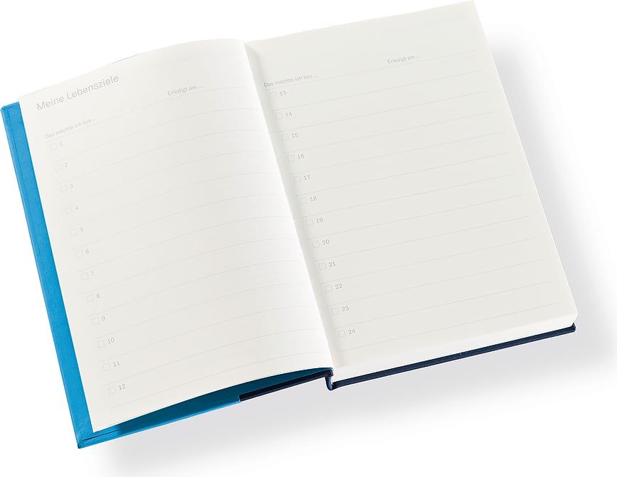 Cutting Edge 5-Year Journal DE Σημειωματάριο, A5, μπλε-γκρι