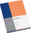 Cutting Edge Liniertes Notizbuch A5 kobaltblau-pfirsichfarbig