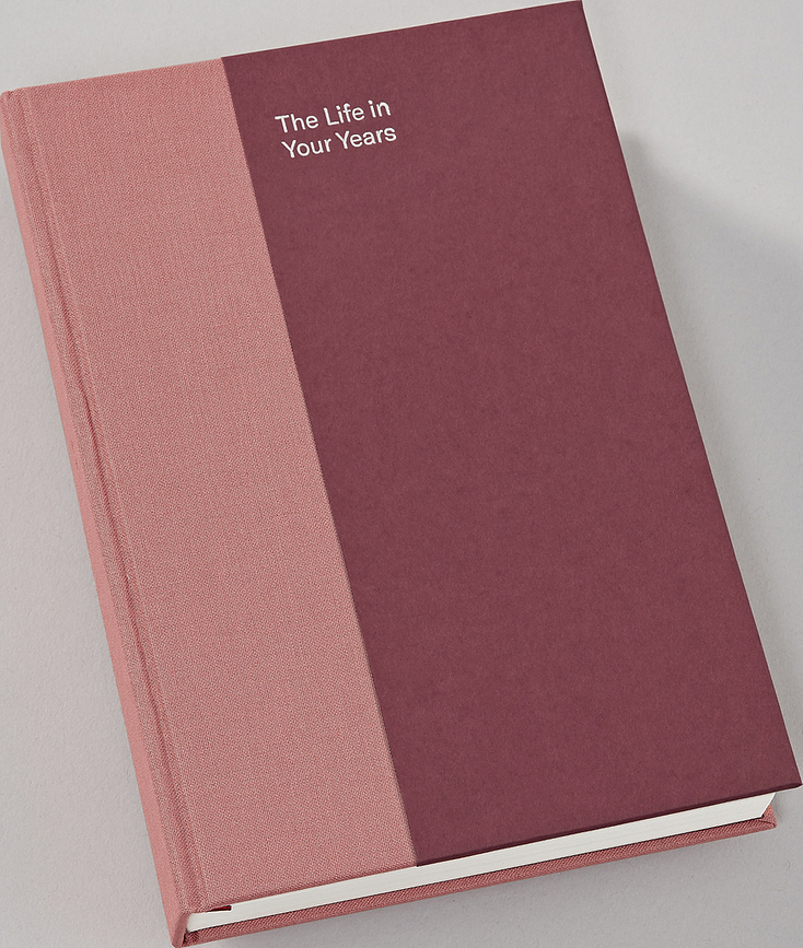Diario para 5 años Natural Affair, A5, rosa y burdeos