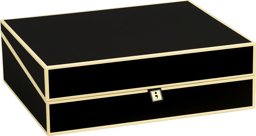Die Kante Boîte à Documents, noire