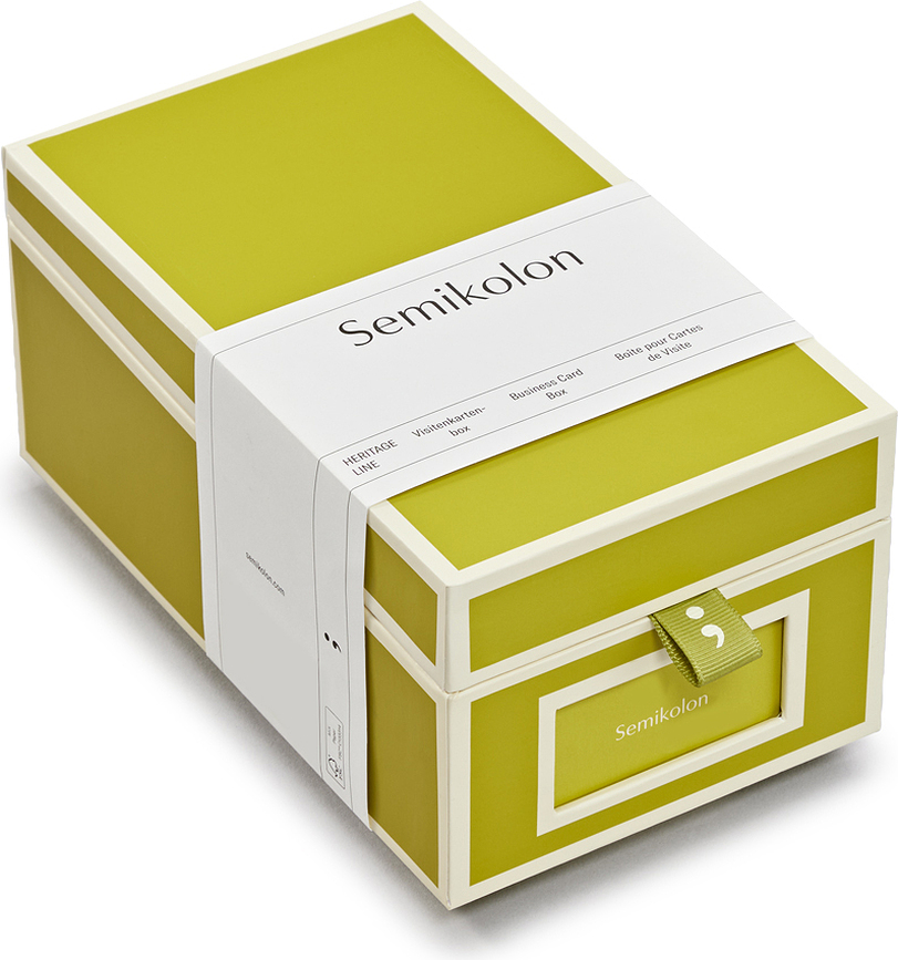 Die Kante Boîte pour cartes de visite, vert matcha