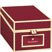 Die Kante Box for business cards burgundy