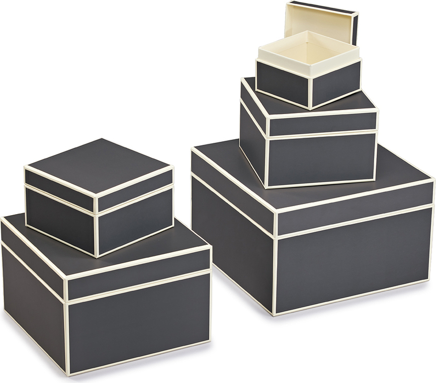 Die Kante Darilne škatle, temno sive, 5 kosov