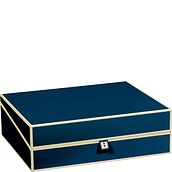 Die Kante Documents box navy blue
