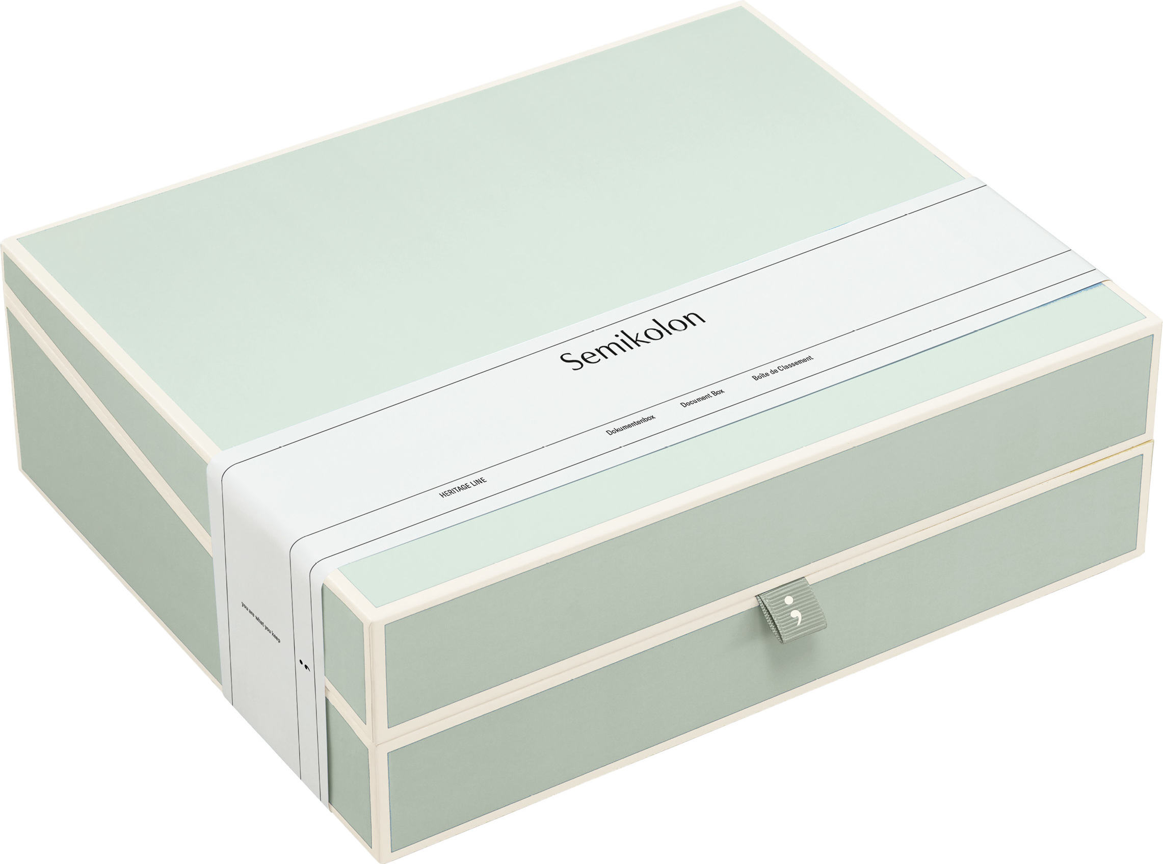 Die Kante Dokumenten-Box mintgrün