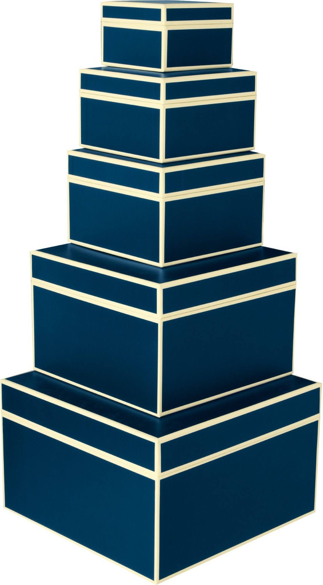 Die Kante Geschenkkartons marineblau 5 St.