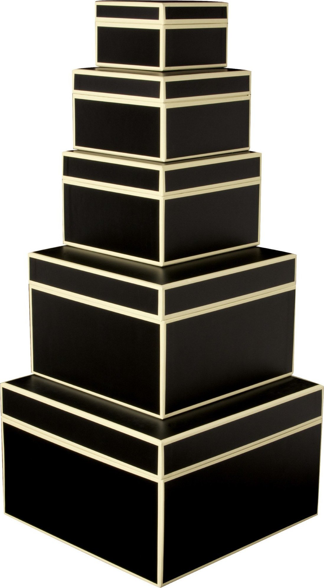 Die Kante Geschenkkartons schwarz 5 St.