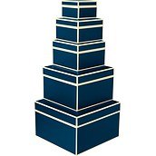 Die Kante Gift boxes navy blue 5 pcs