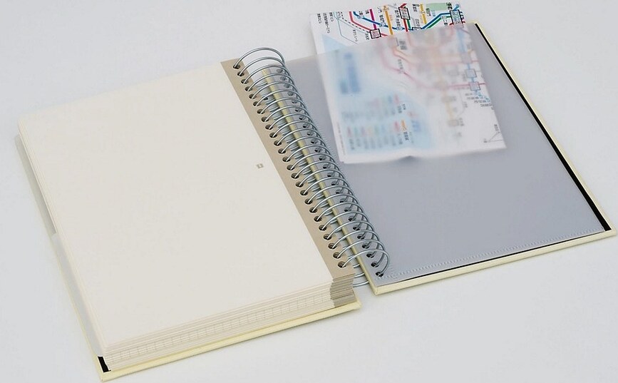 Die Kante Mucho Carnet à spirale 3 en 1, A5, bordeaux