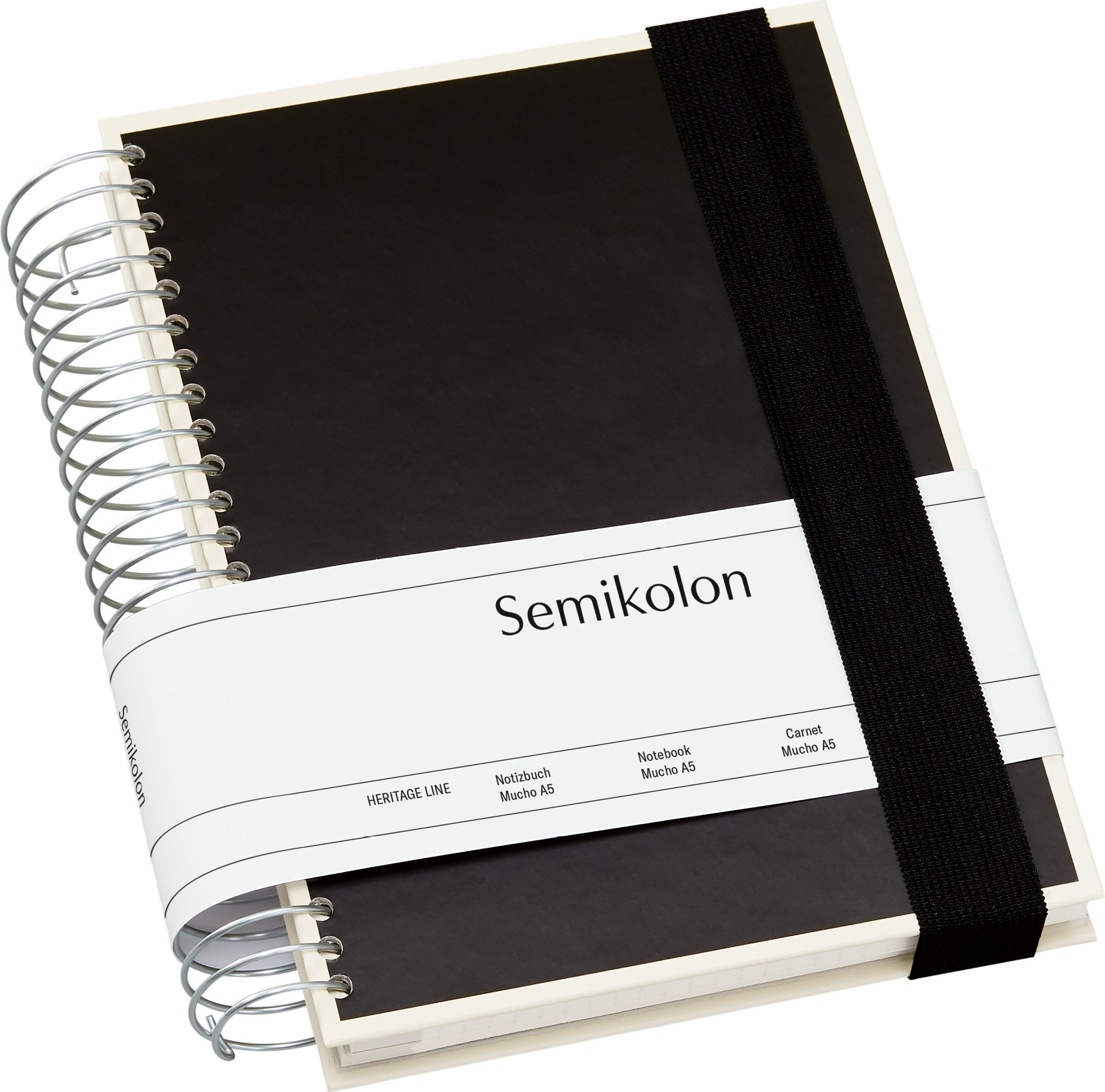 Die Kante Mucho Notizbuch, A5, schwarz, 3-in-1