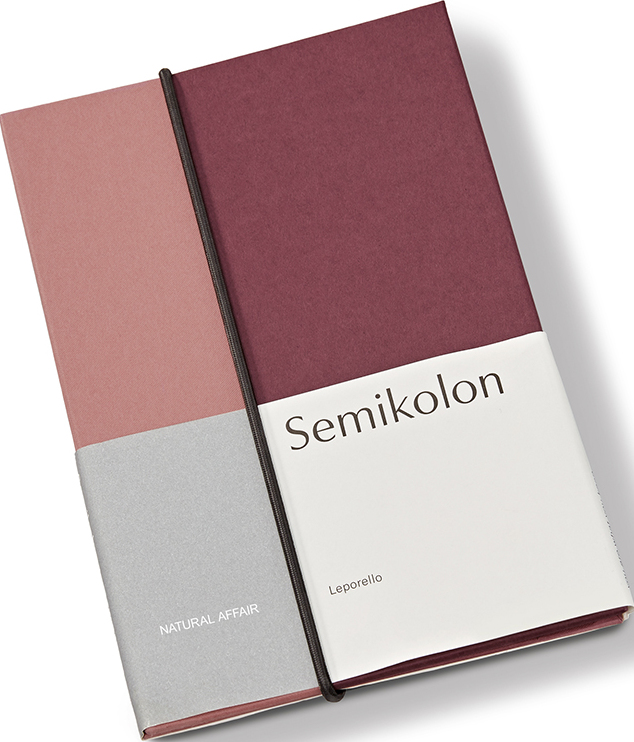 Leporello Natural Affair Fotoalbum rosa-bordeaux