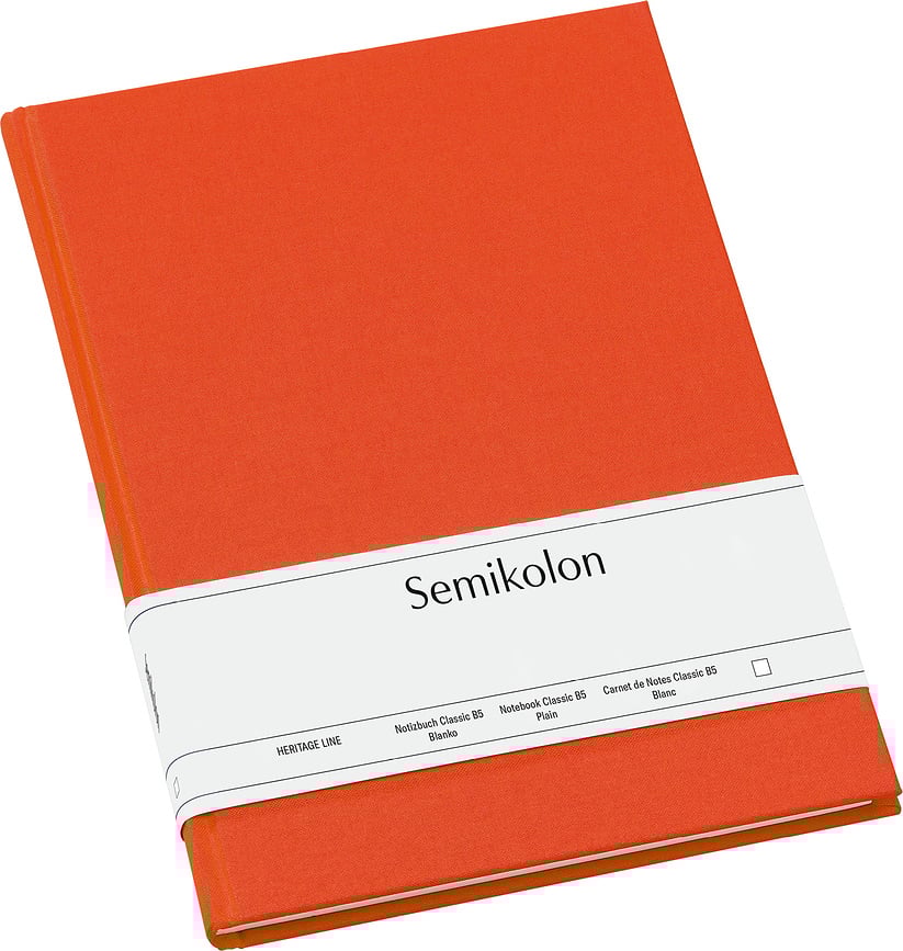 Libreta lisa Uni Classic, B5, naranja