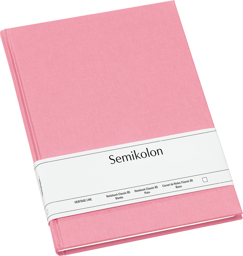 Libreta lisa Uni Classic, B5, rosa