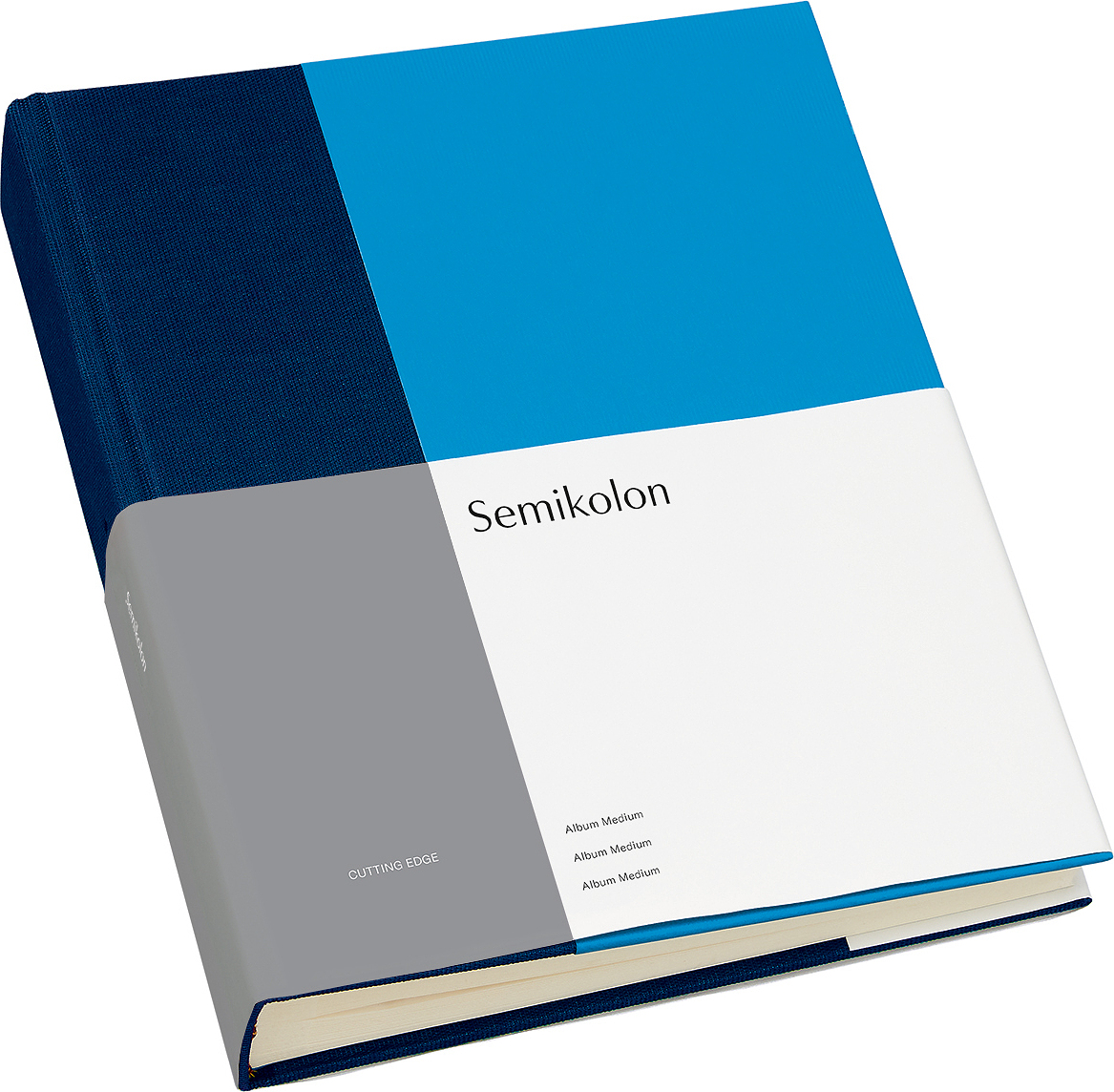 Medium Cutting Edge Fotoalbum marineblau-blau