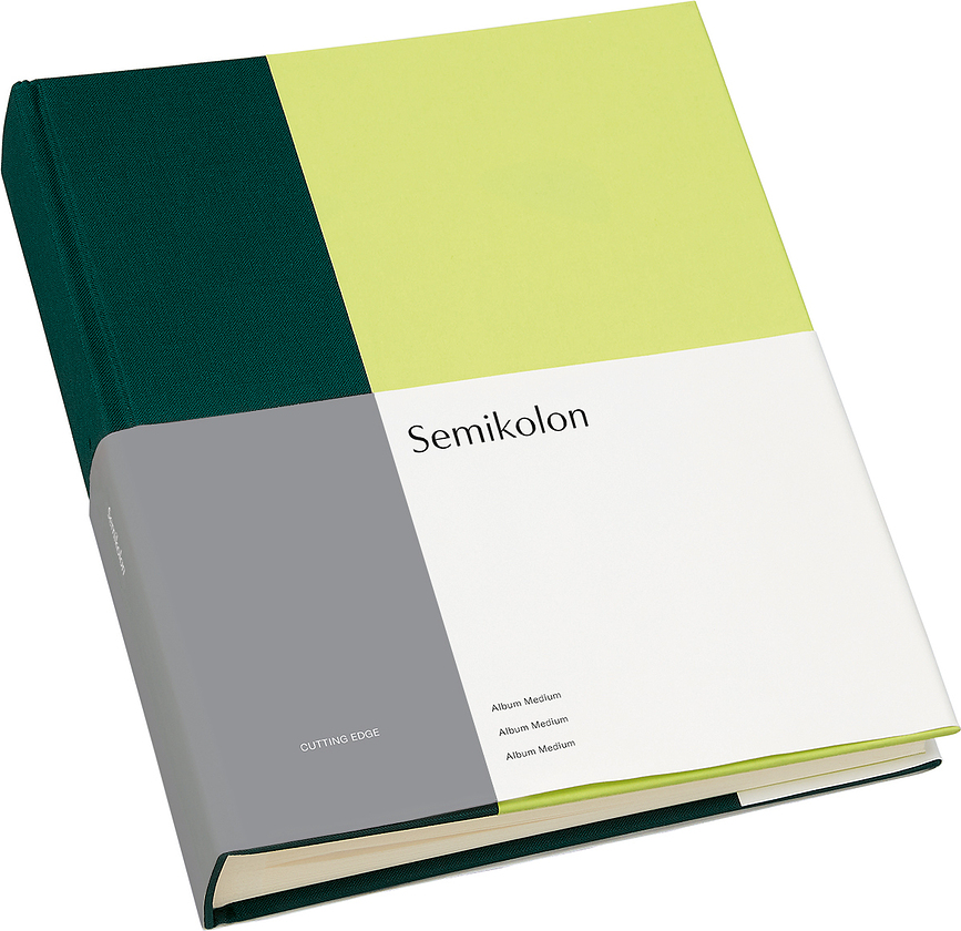 Medium Cutting Edge Photo album Dark green-kiwi