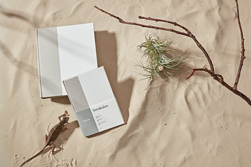 Natural Affair Bilježnica točkasta A5 ružičasto-bordo