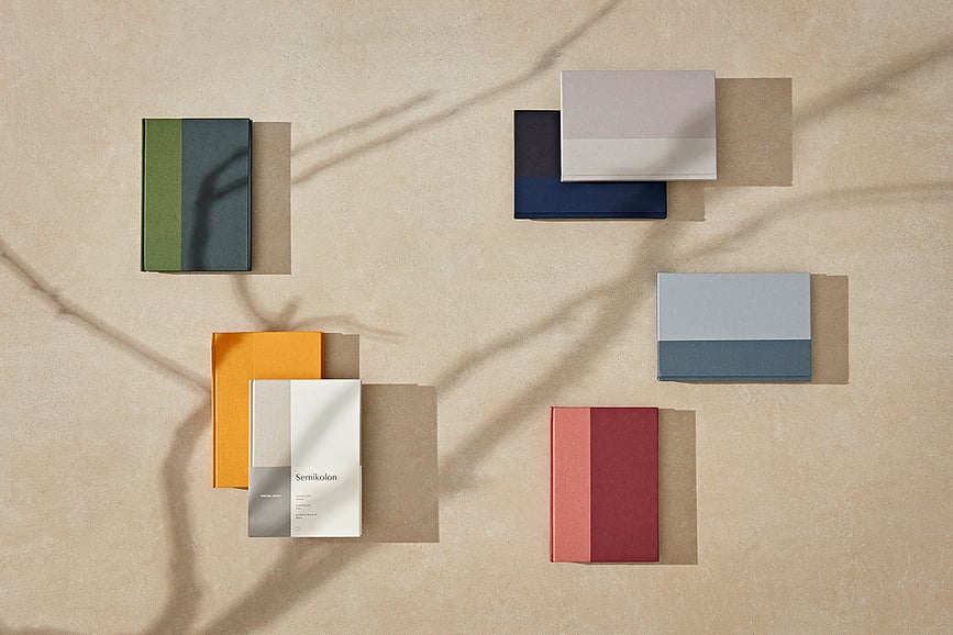 Natural Affair Bilježnica točkasta A5 ružičasto-bordo