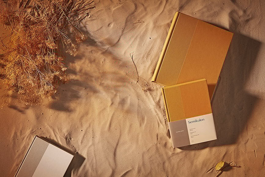 Natural Affair Carnet ligné, A5, rose et bordeaux