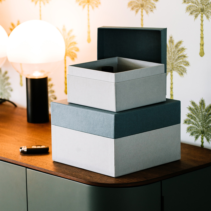 Natural Affair Darilna škatla M, modro-siva