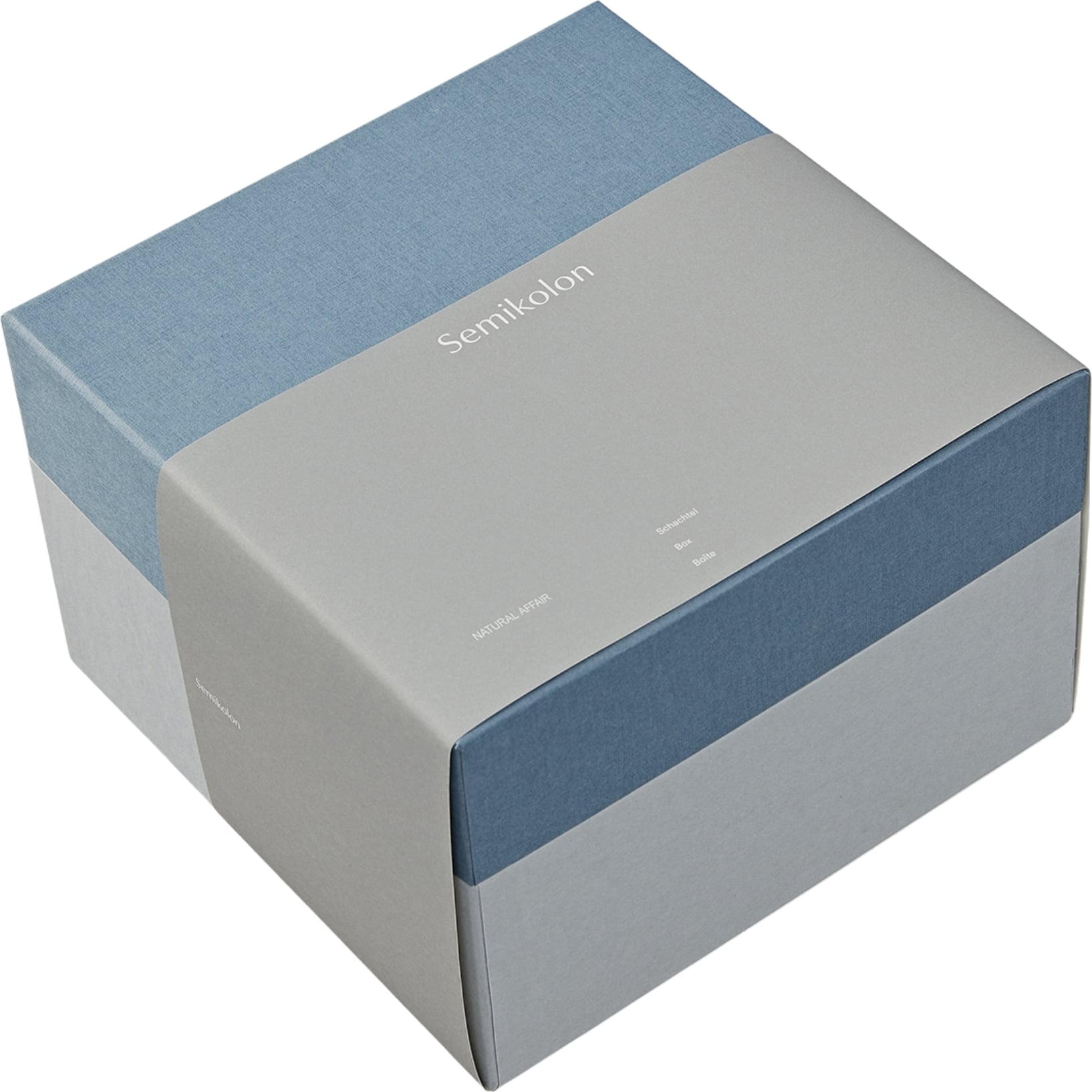 Natural Affair Geschenkbox S, blau-grau