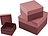 Natural Affair Κουτιά Δώρου, ροζ-μπορντό, 3 τμχ