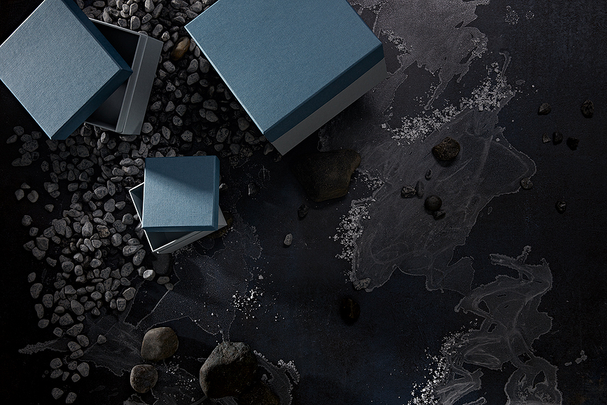 Natural Affair Κουτί Δώρου Μ, μπλε-γκρι