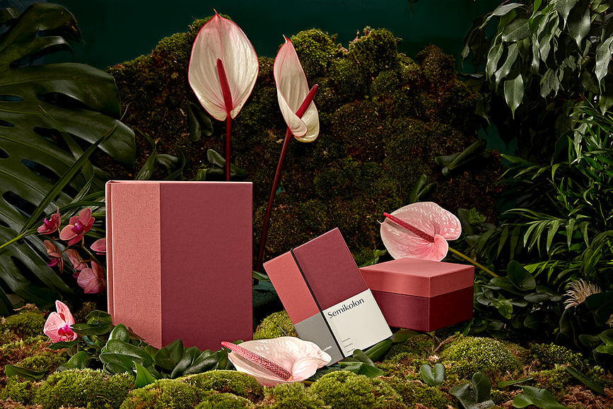 Natural Affair Poklon Kutija veličina L ružičasto-bordo