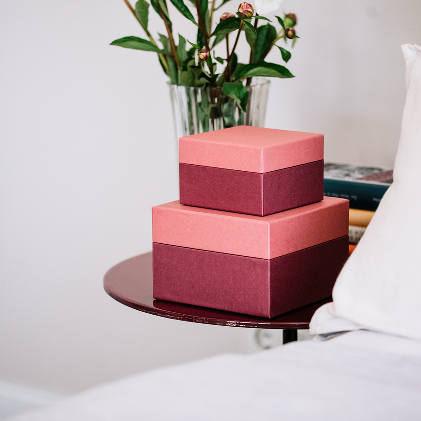 Natural Affair Poklon Kutija veličina L ružičasto-bordo