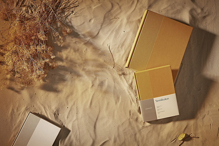 Natural Affair Notes črtast, A5, roza-bordo