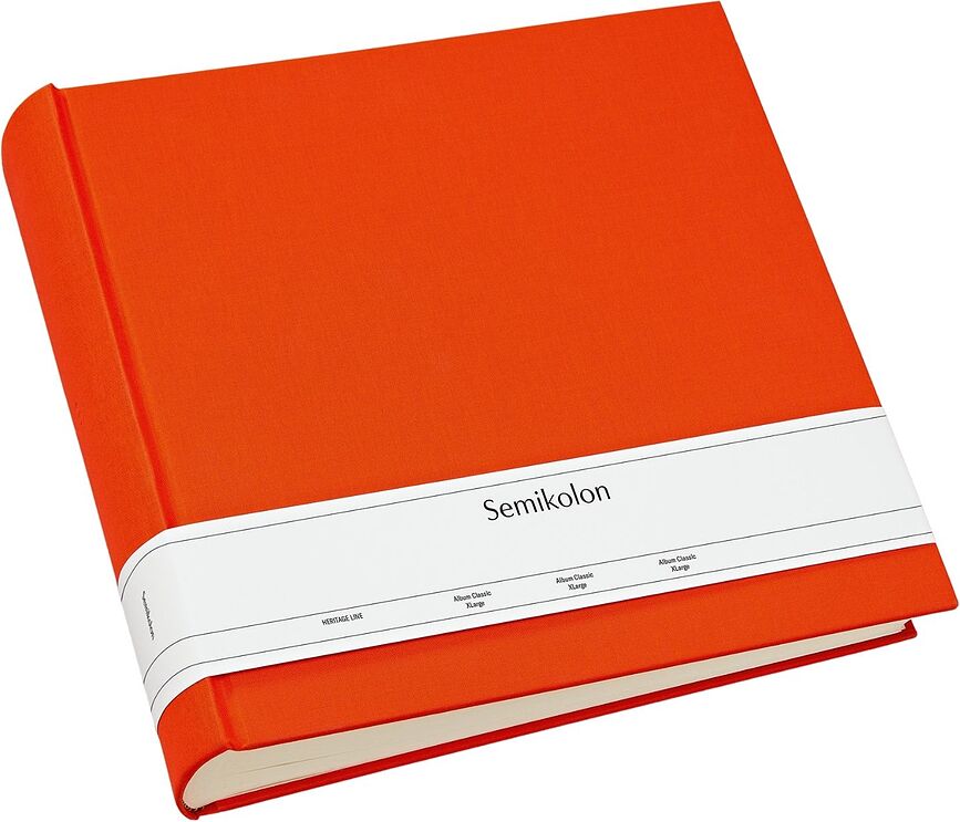 Nuotraukų albumas Uni Classic oranžinės spalvos XL