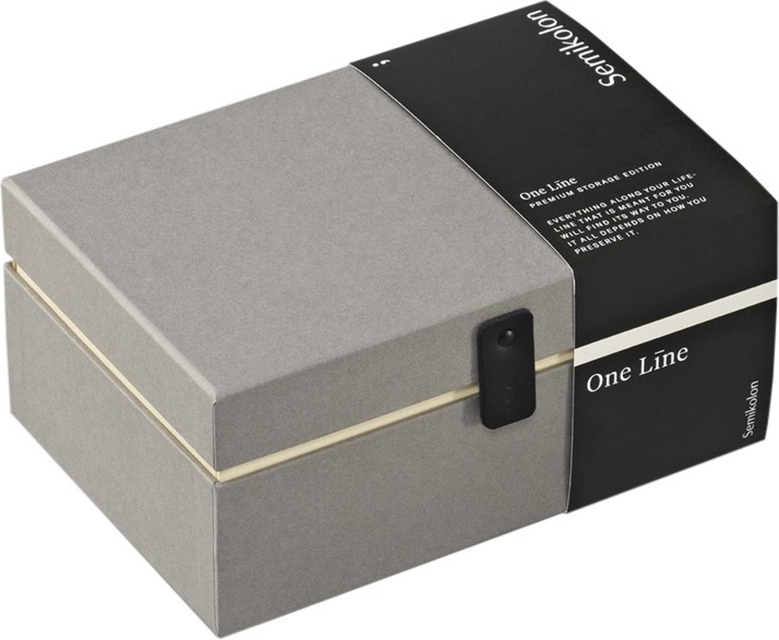 One Line Aufbewahrungsbox S grau