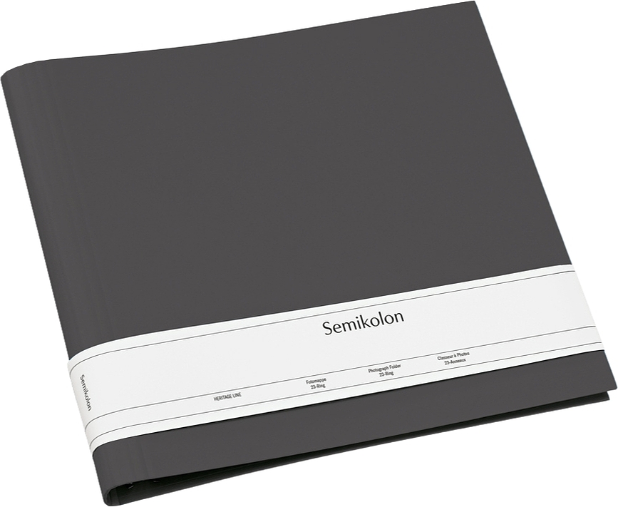Photograph 23 Ring Album za fotografije, temno siv, segregator