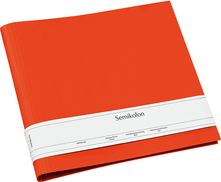 Photograph 23 Ring Fotoalbum orangefarben Aktenordner