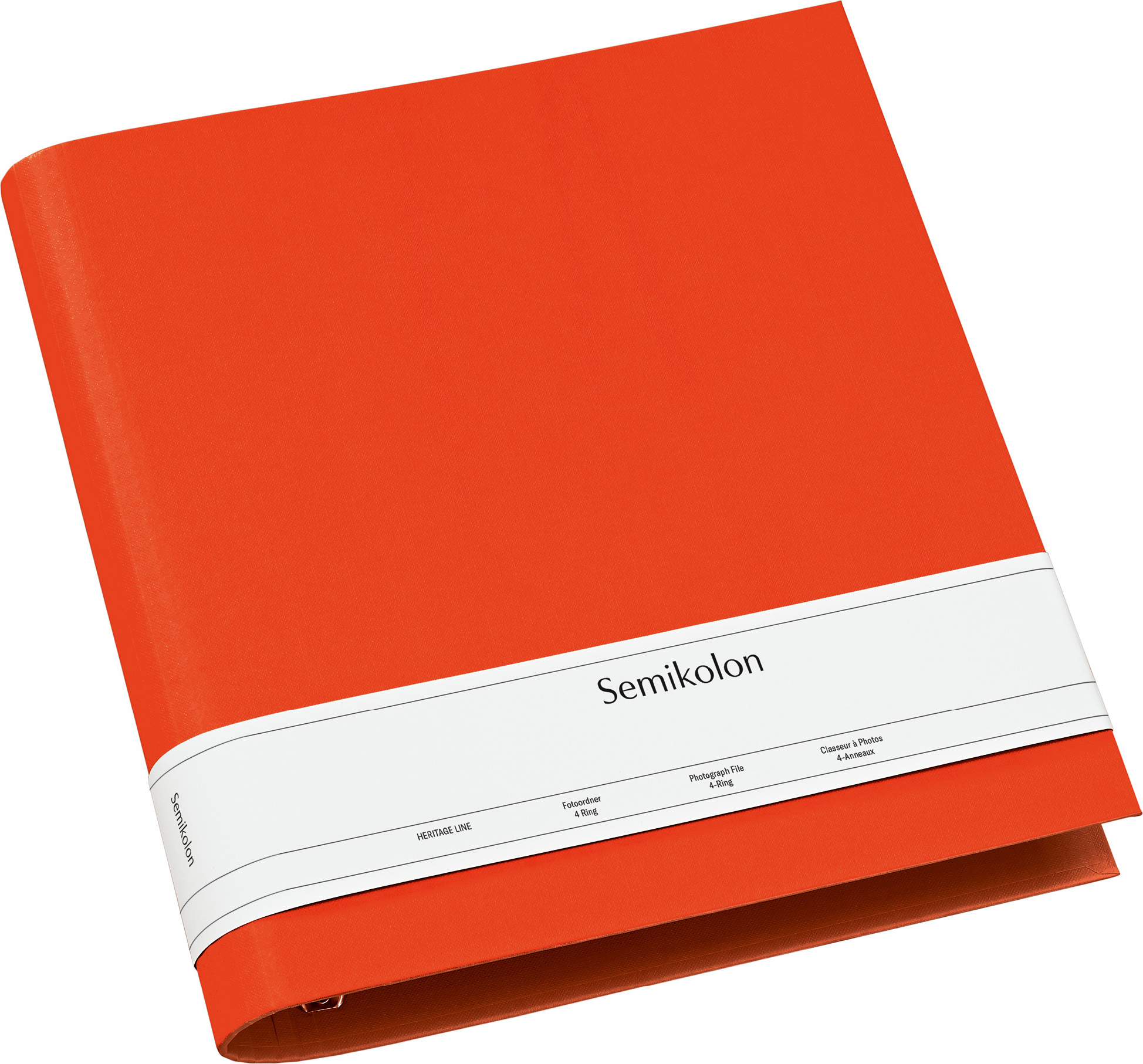 Photograph 4 Ring Fotoalbum orangefarben Aktenordner