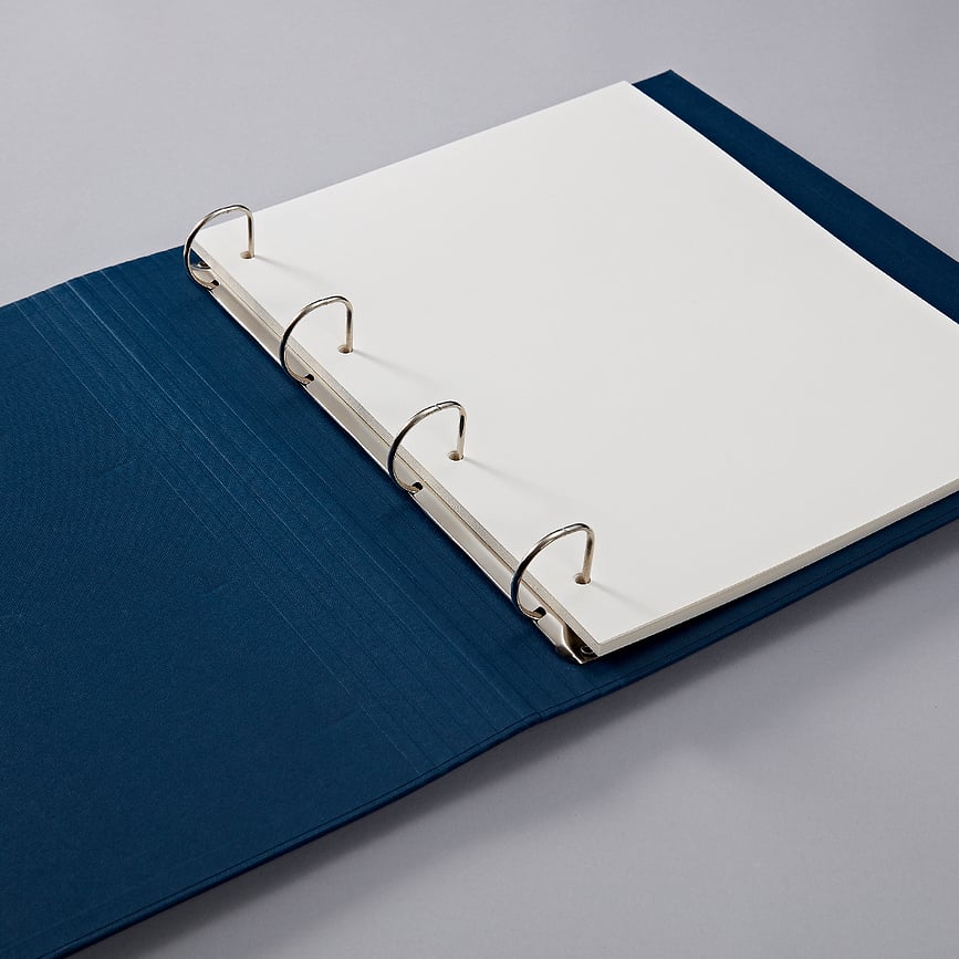 Photograph 4 Ring Pages de Recharge pour Album Photo, blanches, Lot de 20