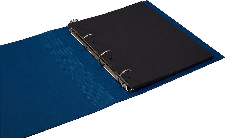 Photograph 4 Ring Pages de Recharge pour Album Photo, blanches, Lot de 20