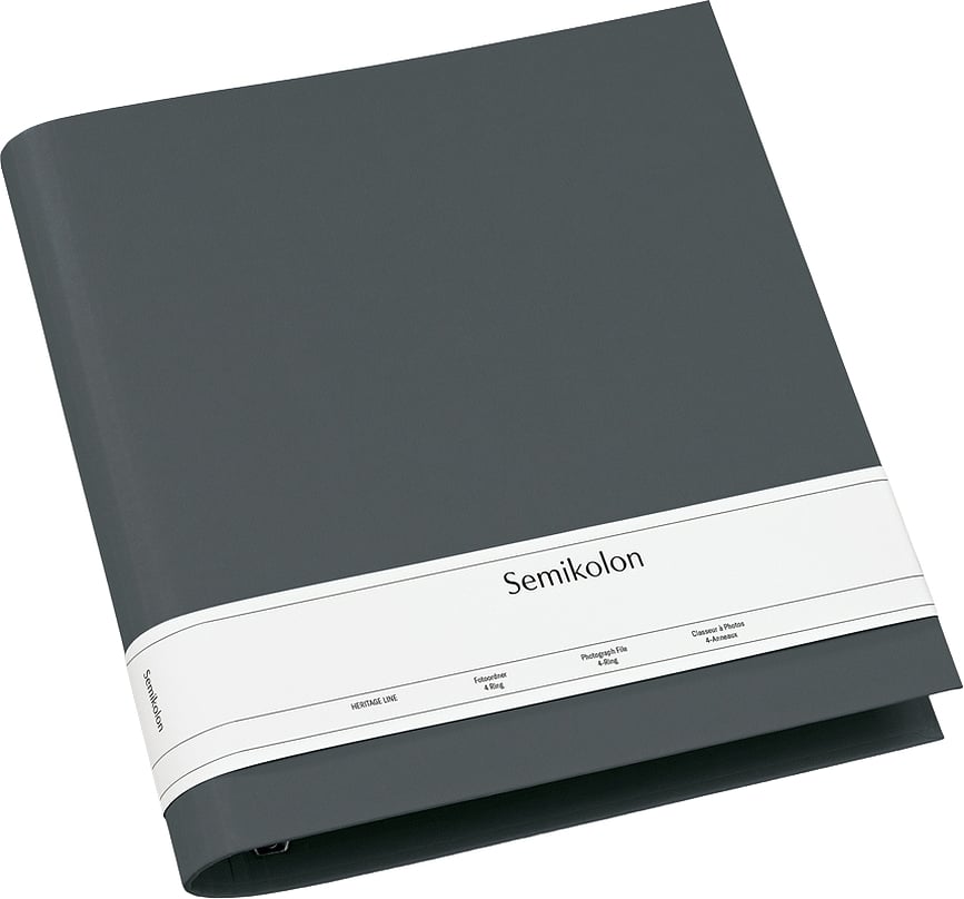 Photograph Album za fotografije 4 Ring, temno siv