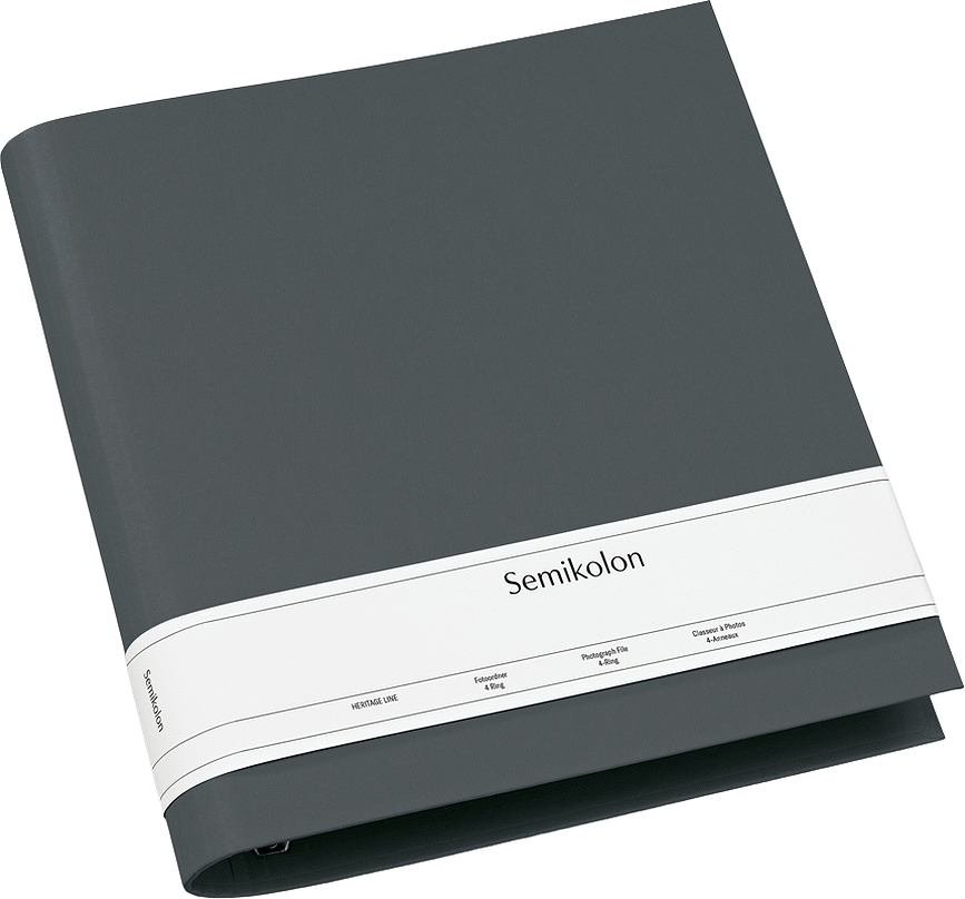 Photograph Foto Album registrator s 4 prstena tamnosivi