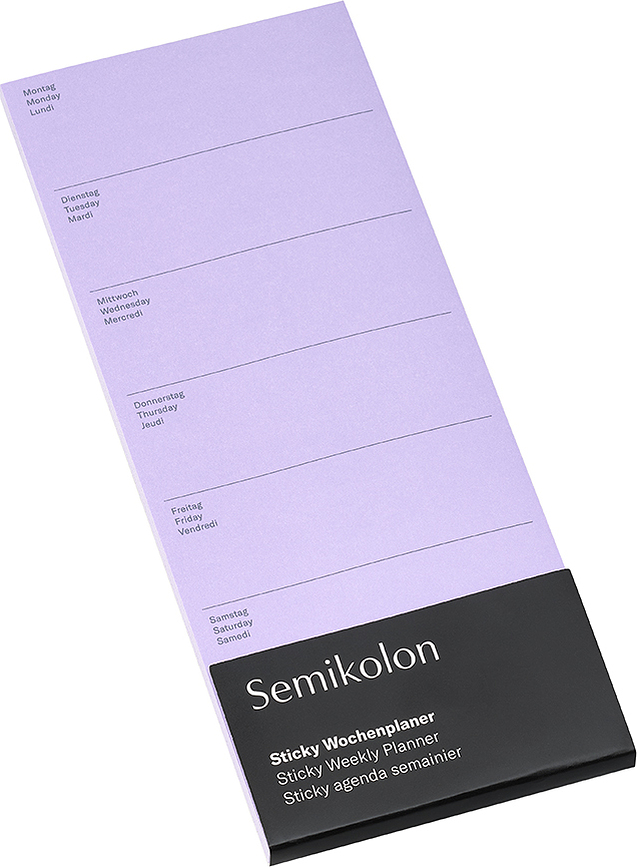 Планер тижневий самоклеючий Semikolon