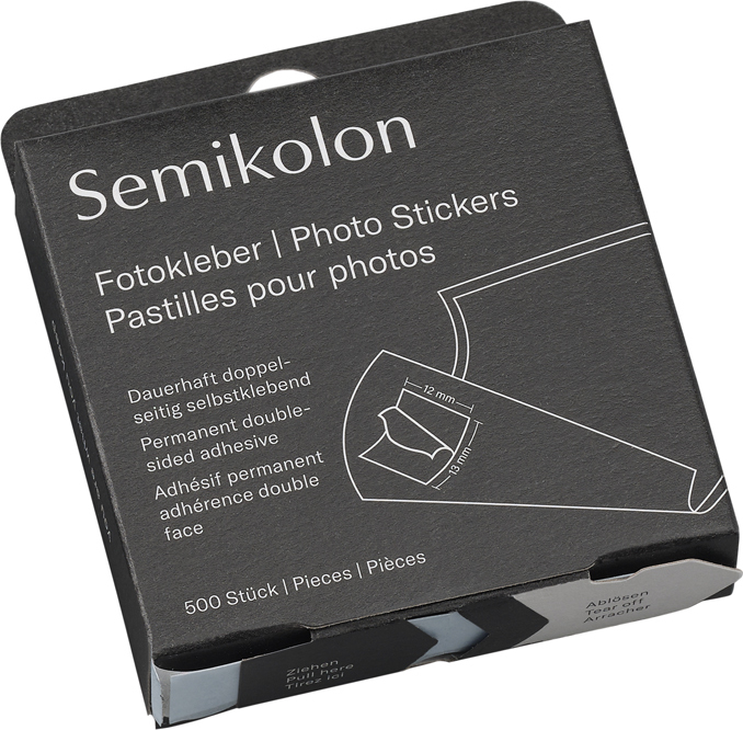 Semikolon Aufkleber für Fotos 500 St.