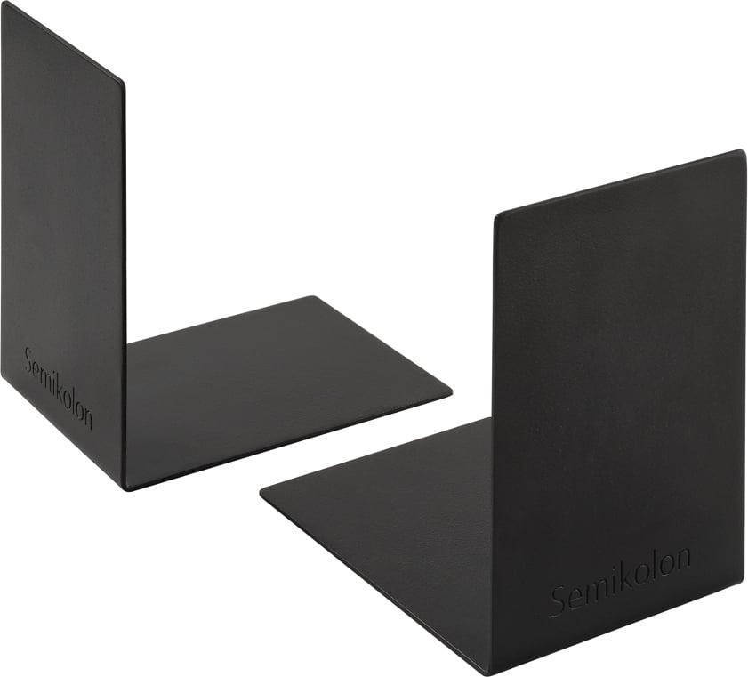 Semikolon Buchstützen, schwarz, 2 St.