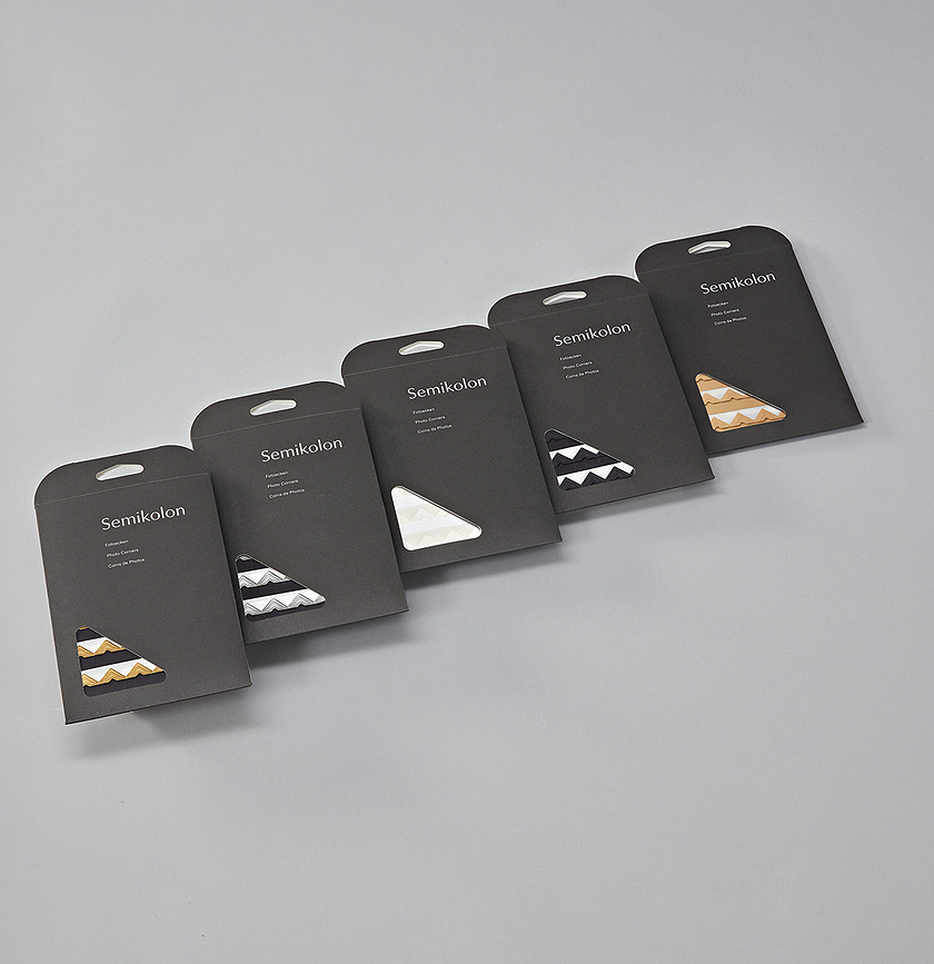 Semikolon Αυτοκόλλητα Γωνίες, ανοιχτά μπλε